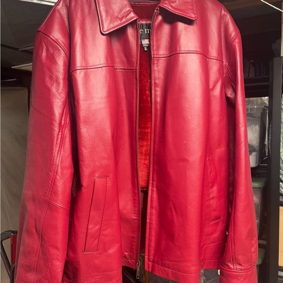 Pelle Moda Vibrant Red Leather Jacket